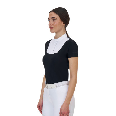 Polo concorso donna Equestro Ridertechnology manica corta
