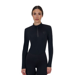 Polo training donna Equestro Ridertechnology manica lunga e zip