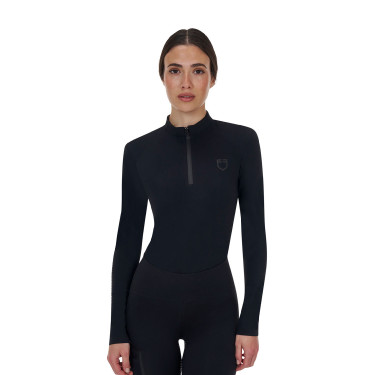 Polo training donna Equestro Ridertechnology manica lunga e zip