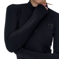 Polo training donna Equestro Ridertechnology manica lunga e zip