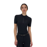 Polo training donna Equestro Ridertechnology manica corta e zip