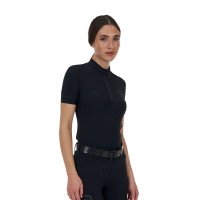 Polo training donna Equestro Ridertechnology manica corta e zip