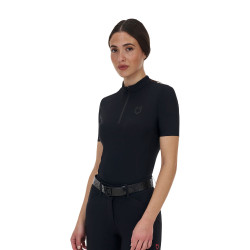 Polo training donna Equestro Ridertechnology manica corta e zip