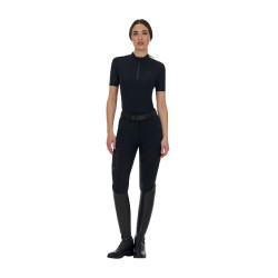 Polo training donna Equestro Ridertechnology manica corta e zip