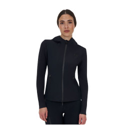 Felpa tecnica donna Equestro Ridertechnology cappuccio