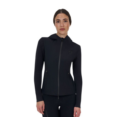 Felpa tecnica donna Equestro Ridertechnology cappuccio