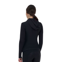 Felpa tecnica donna Equestro Ridertechnology cappuccio