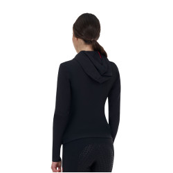 Felpa tecnica donna Equestro Ridertechnology cappuccio