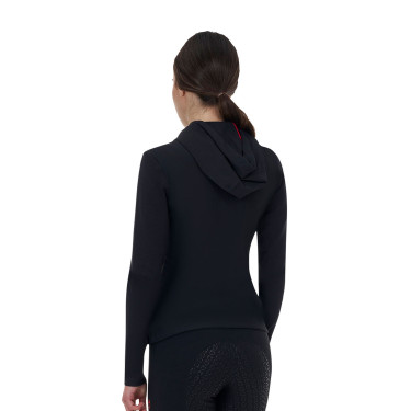 Felpa tecnica donna Equestro Ridertechnology cappuccio