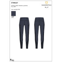 Leggings donna full grip con inserti perforati Blazer marine Blu marino