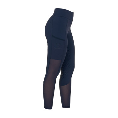 Leggings donna full grip con inserti perforati Blazer marine Blu marino