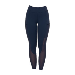 Leggings donna full grip con inserti perforati Blazer marine Blu marino