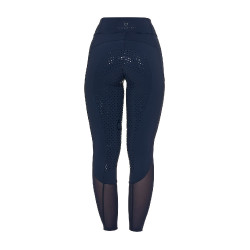 Leggings donna full grip con inserti perforati Blazer marine Blu marino