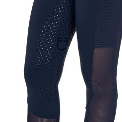 Leggings donna full grip con inserti perforati Blazer marine Blu marino