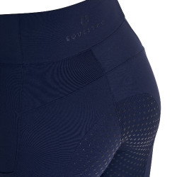 Leggings donna full grip con inserti perforati Blazer marine Blu marino