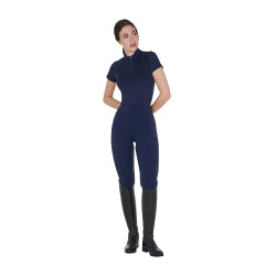 Leggings donna full grip con inserti perforati Blazer marine Blu marino