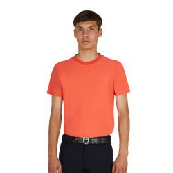 T-shirt allenamento uomo in tessuto tecnico con microfori
