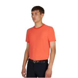 T-shirt allenamento uomo in tessuto tecnico con microfori