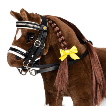 Briglia per cavallo giocattolo con imbottitura bianca Rock Sheet