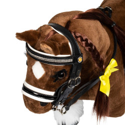 Briglia per cavallo giocattolo con imbottitura bianca Rock Sheet