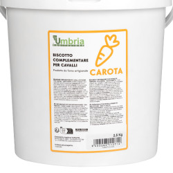 Biscotto Vegetale PER Cavalli Gusto Carota 2,5 Kg.