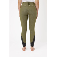 Pantaloni da equitazione a vita alta con cristalli Horze donna