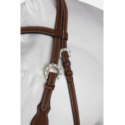 Futurity bridle tipo western cavezzone annodato con conchos