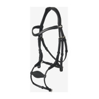 Briglia con capezzina anatomica regolabile Arika nero/argento LeMieux