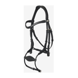 Briglia con capezzina anatomica regolabile Arika nero/argento LeMieux Briglia con capezzina anatomica regolabile Arika nero/argento LeMieux