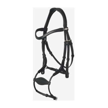 Briglia con capezzina anatomica regolabile Arika nero/argento LeMieux Briglia con capezzina anatomica regolabile Arika nero/argento LeMieux
