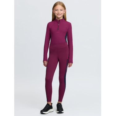 Pantaloni da equitazione Young Rider LeMieux Orla Harlow Coral Crush Mora Bordeaux