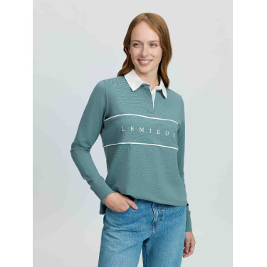 Polo da rugby LeMieux Rochelle donna Aloe Blu Polo da rugby LeMieux Rochelle donna Aloe Blu