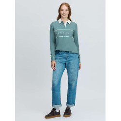 Polo da rugby LeMieux Rochelle donna Aloe Blu Polo da rugby LeMieux Rochelle donna Aloe Blu