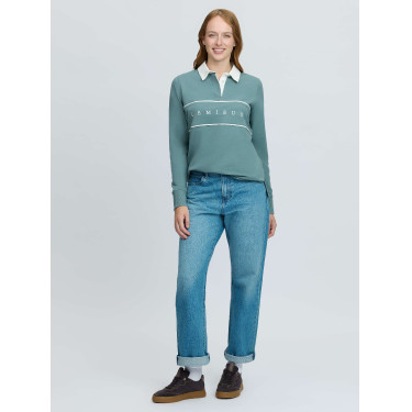 Polo da rugby LeMieux Rochelle donna Aloe Blu Polo da rugby LeMieux Rochelle donna Aloe Blu