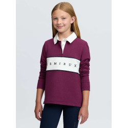 Polo da rugby LeMieux Young Rider Riley Mora Bordeaux Polo da rugby LeMieux Young Rider Riley Mora Bordeaux