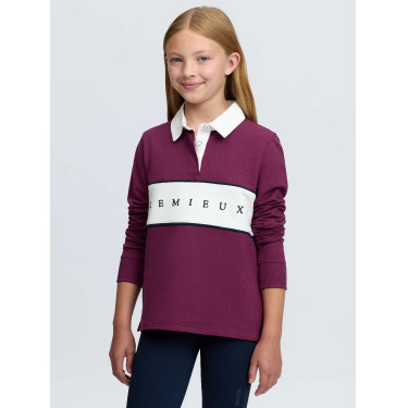 Polo da rugby LeMieux Young Rider Riley Mora Bordeaux Polo da rugby LeMieux Young Rider Riley Mora Bordeaux