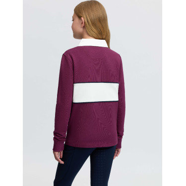 Polo da rugby LeMieux Young Rider Riley Mora Bordeaux Polo da rugby LeMieux Young Rider Riley Mora Bordeaux