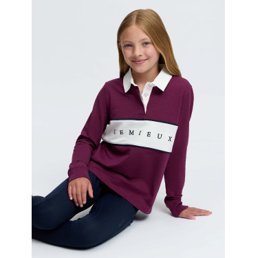 Polo da rugby LeMieux Young Rider Riley Mora Bordeaux Polo da rugby LeMieux Young Rider Riley Mora Bordeaux