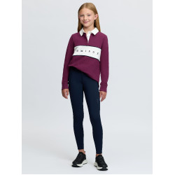 Polo da rugby LeMieux Young Rider Riley Mora Bordeaux Polo da rugby LeMieux Young Rider Riley Mora Bordeaux