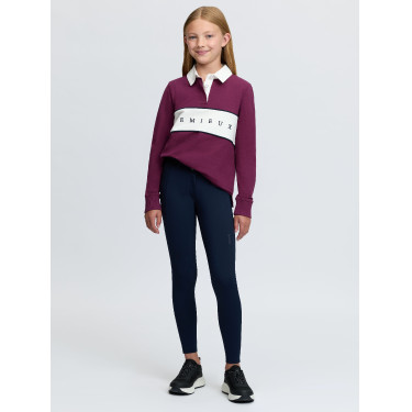 Polo da rugby LeMieux Young Rider Riley Mora Bordeaux Polo da rugby LeMieux Young Rider Riley Mora Bordeaux