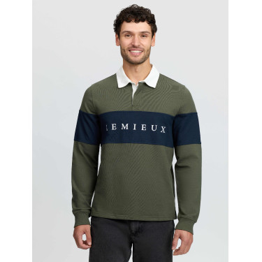 Polo da rugby LeMieux uomo Oliva Verde