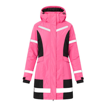 Amaya cappotto da equitazione impermeabile ad alta visibilità donna Horze Amaya cappotto da equitazione impermeabile ad alta visibilità donna Horze