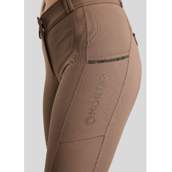 Breeches MOVeronica Golden Quartz Crystaltape con tasche per telefono Nougat Brown F/G Montar