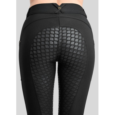 Breeches MOVeronica Golden Quartz Crystaltape con tasche per telefono Nougat Brown F/G Montar Nero Breeches MOVeronica Golden Quartz Crystaltape con tasche per telefono Nougat Brown F/G Montar Nero