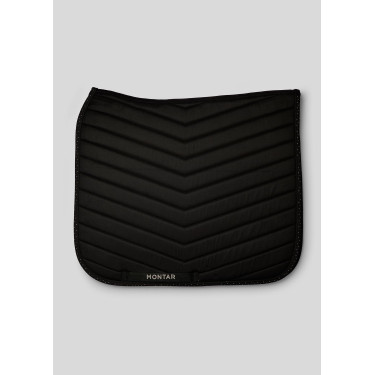 Tapis de dressage White Fair avec cristaux gun metal Montar Nero