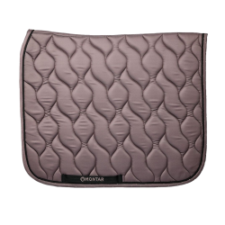 Tapis de dressage marron nougat avec cristaux Montar