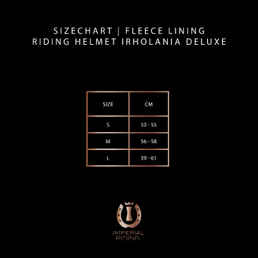 Fodera in pile per cap da equitazione Imperial Riding Olania Deluxe Fodera in pile per cap da equitazione Imperial Riding Olania Deluxe