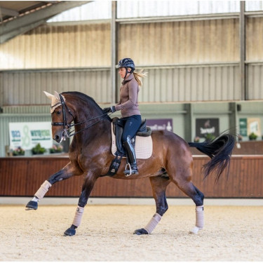 Tappetino LeMieux Suede Dressage Square Visone Marrone