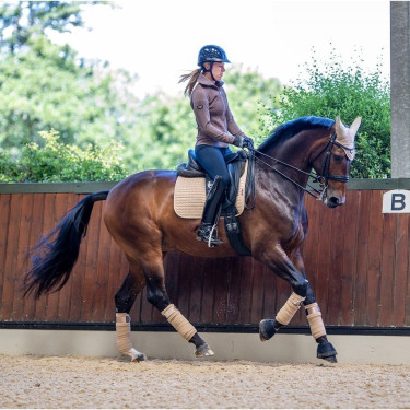 Tappetino LeMieux Suede Dressage Square Visone Marrone