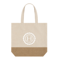 Borsa in juta Harcour Crema Beige